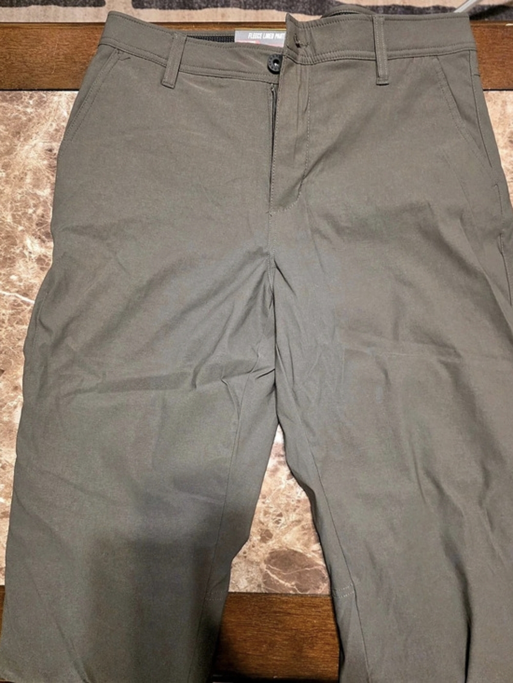Gerry Fleece Lined Pant Men's Cargo Pants Green Waist 32x29 NWT